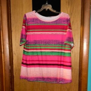 MISSLOOK Pink Boxy Short Sleeve Tee